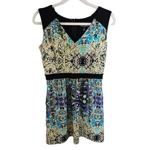 Cynthia Rowley Woman Size 6 Fit and Flare Dress Pockets Floral Print Lined